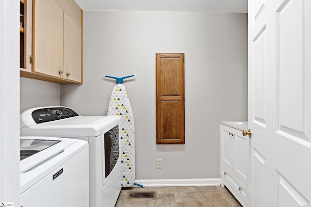 8 Nigh Oak Trce, Greer, SC 29651 - laundry room with washer and clothes dryer, cabinet space, and baseboards