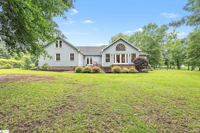 8 Nigh Oak Trce, Greer, SC 29651 - rear view of property featuring french doors, a deck, and crawl space