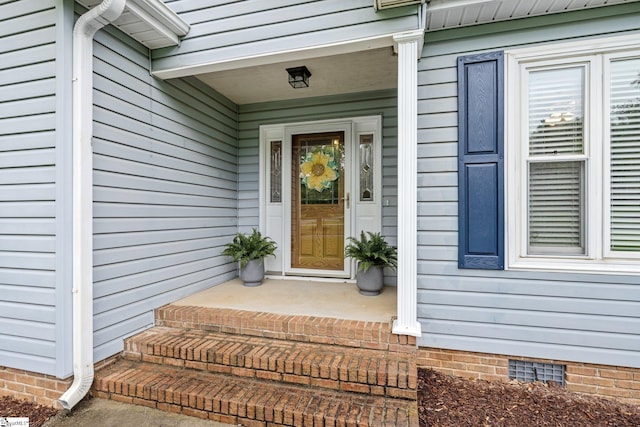 8 Nigh Oak Trce, Greer, SC 29651 - doorway to property featuring crawl space and covered porch