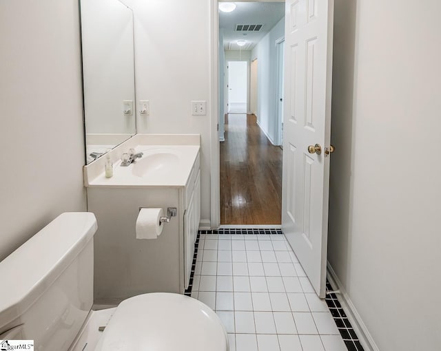 19 Hartwell Dr, Simpsonville, SC 29681 - bathroom featuring toilet, vanity, and tile patterned floors