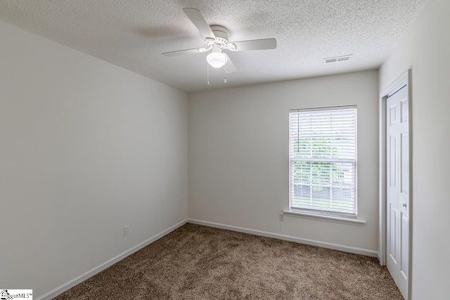 19 Hartwell Dr, Simpsonville, SC 29681 - carpeted spare room featuring ceiling fan, a textured ceiling, and baseboards