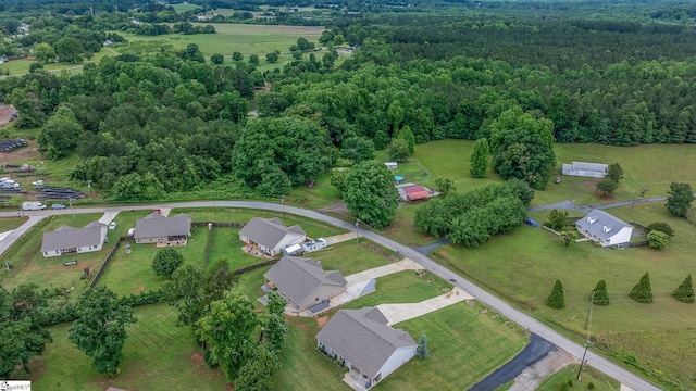881 Cothran Rd, Inman, SC 29349 - aerial view of property and surrounding area with a forest