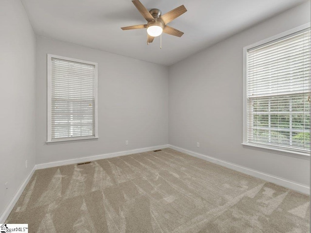 251 Saddlebrook Dr, Moore, SC 29369 - unfurnished room with a ceiling fan, carpet floors, and baseboards