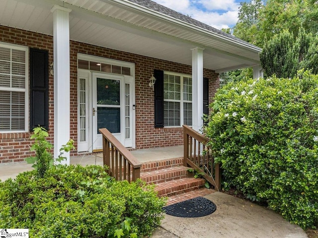 251 Saddlebrook Dr, Moore, SC 29369 - property entrance with brick siding and a porch