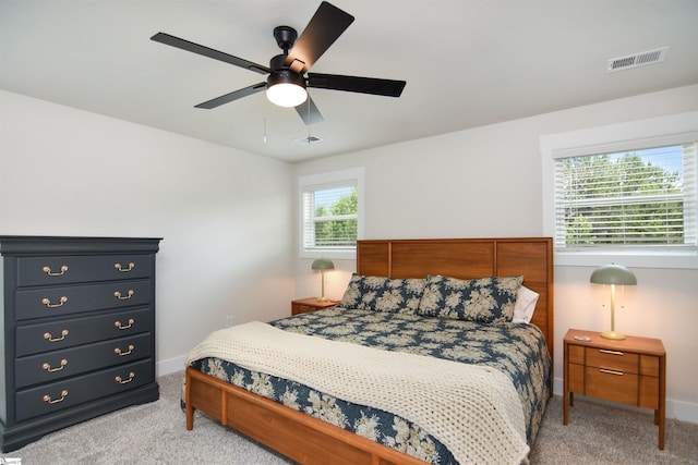 105 Boren Way, Greenville, SC 29607 - bedroom with carpet, baseboards, and ceiling fan
