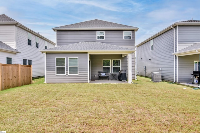 105 Boren Way, Greenville, SC 29607 - rear view of property with a patio, central air condition unit, roof with shingles, and an outdoor hangout area