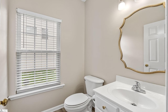 16 N Orchard Farms Ave, Simpsonville, SC 29681 - bathroom featuring toilet, vanity, and baseboards