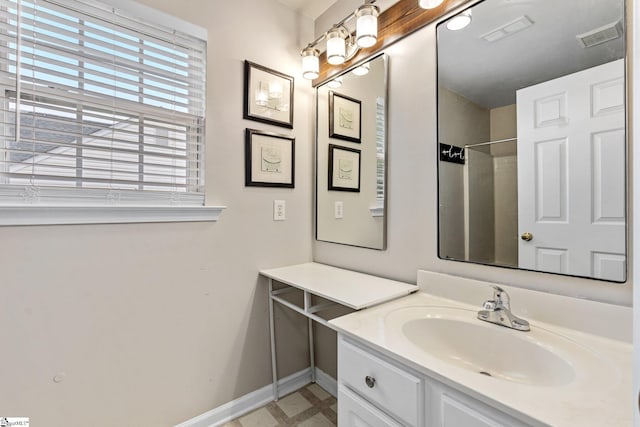 16 N Orchard Farms Ave, Simpsonville, SC 29681 - full bathroom with baseboards, vanity, and a shower