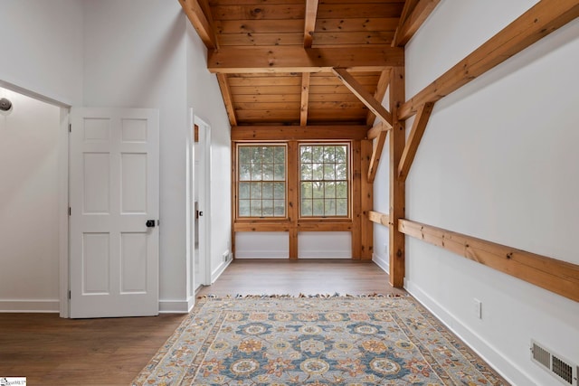 868 Old Hundred Rd, Pelzer, SC 29669 - entrance foyer featuring wood finished floors, wooden ceiling, and baseboards