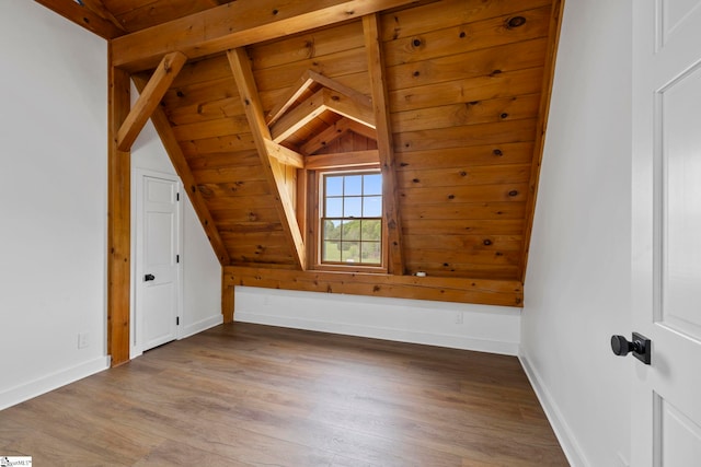 868 Old Hundred Rd, Pelzer, SC 29669 - additional living space with vaulted ceiling, wood finished floors, and baseboards
