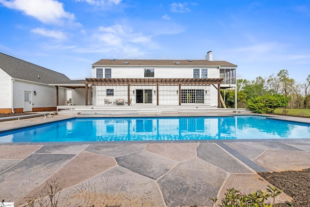 868 Old Hundred Rd, Pelzer, SC 29669 - outdoor pool with a pergola and a patio