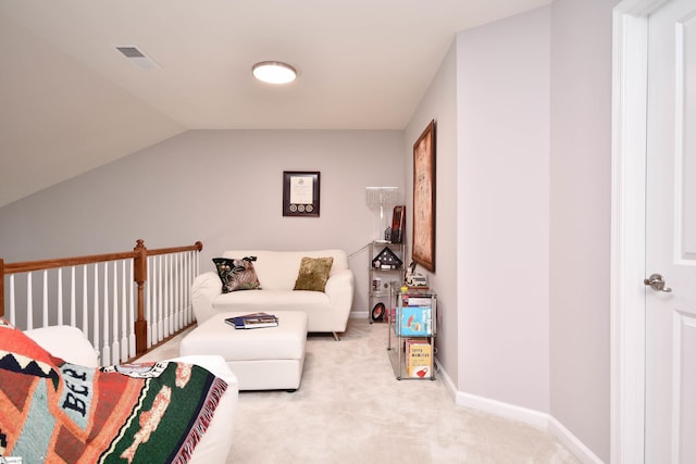 41 Irvington Dr, Greer, SC 29650 - living area with carpet flooring, lofted ceiling, and baseboards
