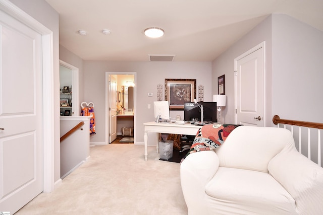 41 Irvington Dr, Greer, SC 29650 - office area with light carpet and baseboards