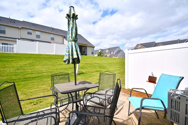 41 Irvington Dr, Greer, SC 29650 - view of patio with outdoor dining space and a residential view