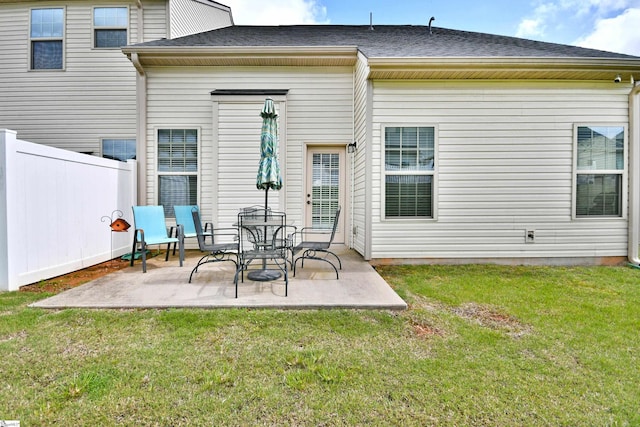 41 Irvington Dr, Greer, SC 29650 - back of house featuring a patio area and roof with shingles