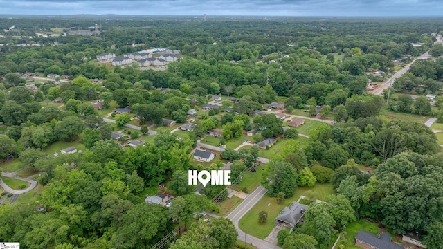502 Hunts Bridge Rd, Greenville, SC 29617 - aerial view of property and surrounding area featuring a forest