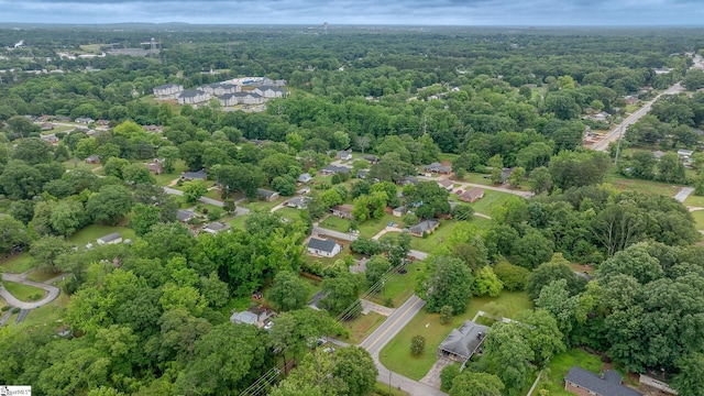 502 Hunts Bridge Rd, Greenville, SC 29617 - aerial overview of property's location featuring a heavily wooded area