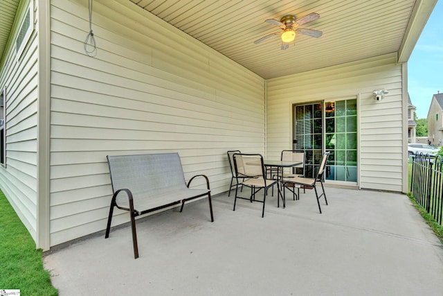 104 Penrith Ct, Simpsonville, SC 29681 - view of patio / terrace featuring ceiling fan and outdoor dining area