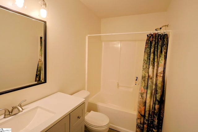 208 Catterick Way, Fountain Inn, SC 29644 - full bath with vanity, toilet, and shower / tub combo with curtain
