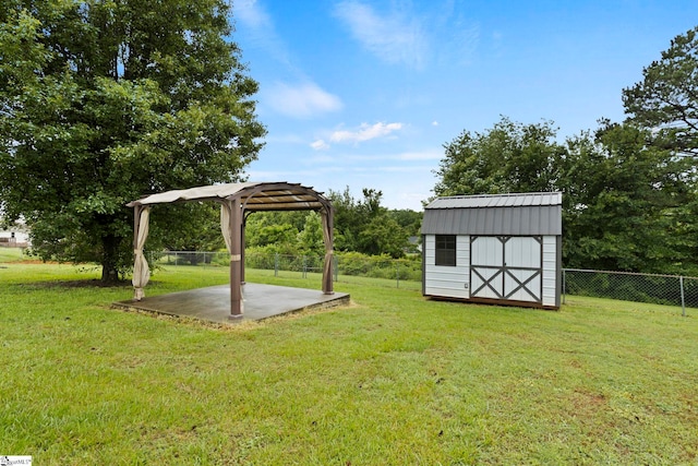 147 Highland Ridge Trl, Boiling Springs, SC 29316 - view of yard with a gazebo and a patio area