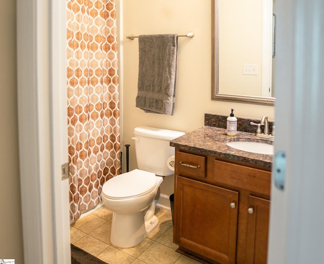 140 Belgian Blue Way, Fountain Inn, SC 29644 - full bathroom featuring vanity, tile patterned flooring, toilet, and a shower with curtain