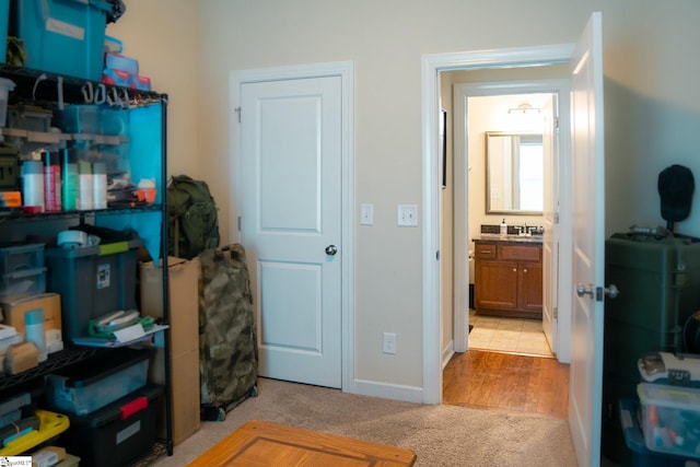 140 Belgian Blue Way, Fountain Inn, SC 29644 - storage room featuring a sink