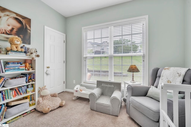 721 Dutchman Ct, Greer, SC 29651 - sitting room with healthy amount of natural light, carpet floors, and baseboards