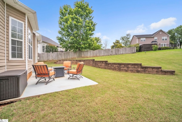 721 Dutchman Ct, Greer, SC 29651 - view of yard featuring a patio area and central AC unit