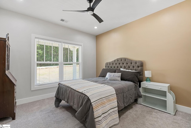 100 Grandview Dr, Anderson, SC 29625 - carpeted bedroom featuring multiple windows, baseboards, ceiling fan, and recessed lighting