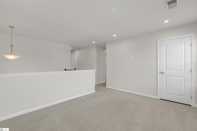202 Walla Walla Ct, Greenville, SC 29607 - spare room with light carpet, baseboards, and recessed lighting