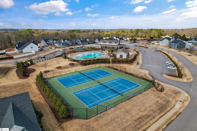 202 Walla Walla Ct, Greenville, SC 29607 - aerial perspective of suburban area featuring a pool
