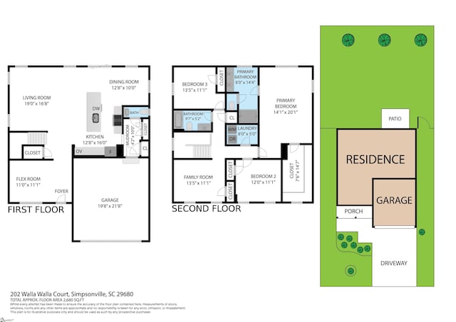 202 Walla Walla Ct, Greenville, SC 29607 - property floor plan