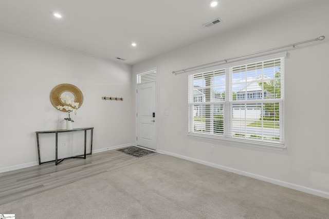 202 Walla Walla Ct, Greenville, SC 29607 - foyer entrance featuring baseboards and recessed lighting