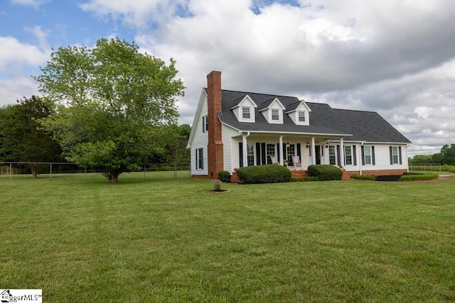 450 Hammett Store Rd, Lyman, SC 29365 - cape cod-style house featuring covered porch and a chimney