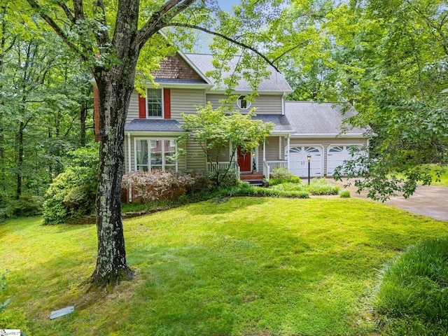 304 Oak Brook Way, Taylors, SC 29687 - traditional home featuring an attached garage, concrete driveway, and a front lawn