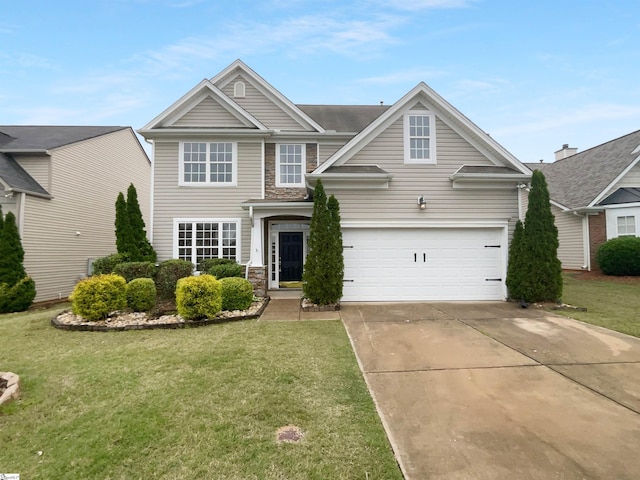 204 Kilsock Ct, Simpsonville, SC 29681 - traditional-style home featuring concrete driveway and a front lawn