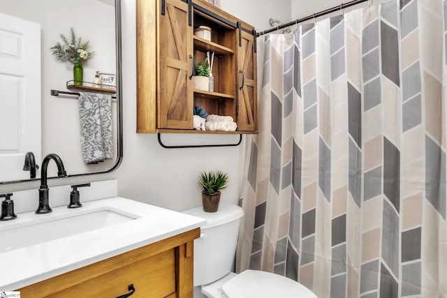137 Mediterranean Ave, Anderson, SC 29621 - full bath featuring vanity, toilet, and a shower with curtain