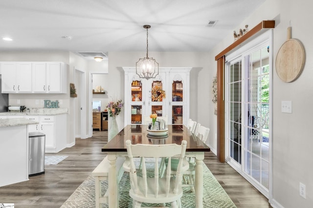 137 Mediterranean Ave, Anderson, SC 29621 - dining room featuring light wood-style flooring, a chandelier, baseboards, and recessed lighting