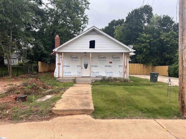605 E Main St, Seneca, SC 29678 - property in mid-construction featuring a chimney