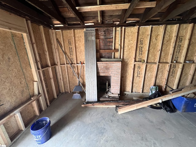 605 E Main St, Seneca, SC 29678 - miscellaneous room featuring a brick fireplace