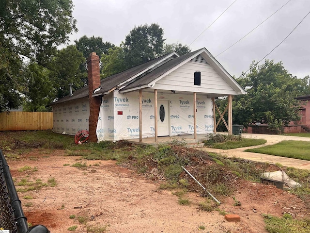 605 E Main St, Seneca, SC 29678 - property under construction featuring a chimney