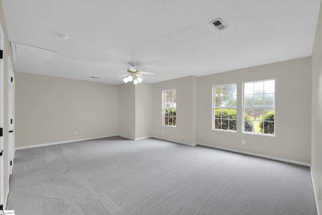 1783 Brockman Mcclimon Rd, Greer, SC 29651 - unfurnished room featuring attic access, carpet flooring, baseboards, and ceiling fan