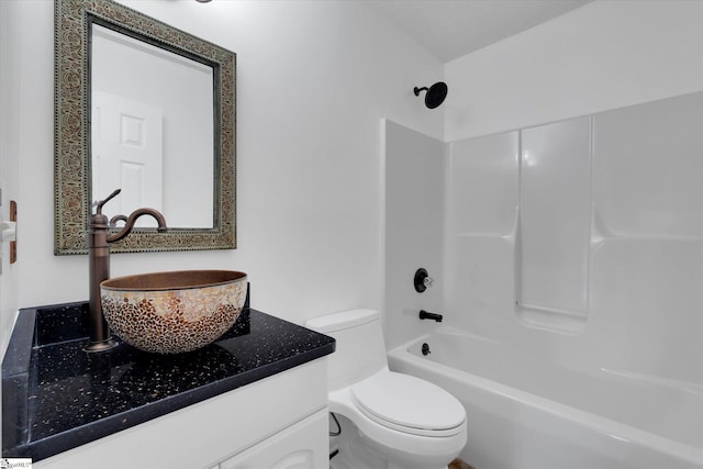 1783 Brockman Mcclimon Rd, Greer, SC 29651 - bathroom with vanity, shower / bath combination, and toilet