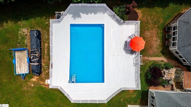 1783 Brockman Mcclimon Rd, Greer, SC 29651 - view from above of property with a pool
