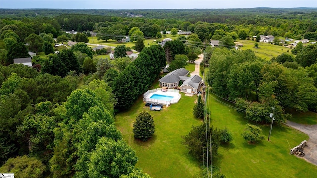 1783 Brockman Mcclimon Rd, Greer, SC 29651 - bird's eye view of a forest and a pool