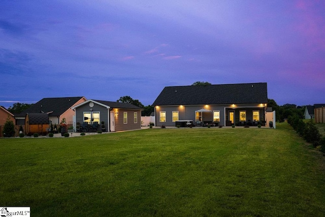 223 R C Thompson Rd, Chesnee, SC 29323 - rear view of house with a yard, a patio area, and an outdoor structure