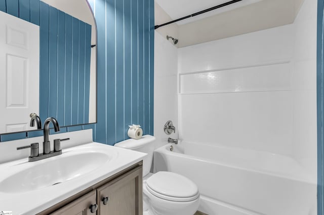 7 Slate Ln, Greer, SC 29650 - bathroom with vanity, shower / bathtub combination, and toilet