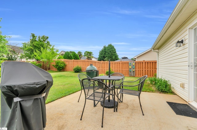 7 Slate Ln, Greer, SC 29650 - view of patio / terrace with area for grilling and outdoor dining area