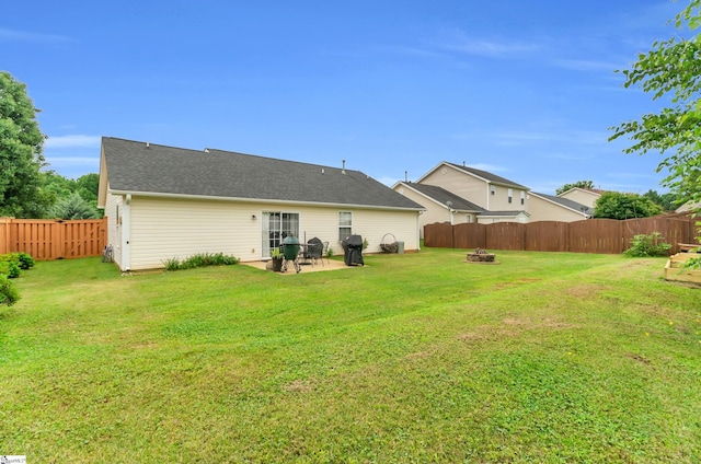 7 Slate Ln, Greer, SC 29650 - back of house featuring an outdoor fire pit and a patio area