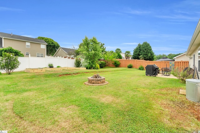 7 Slate Ln, Greer, SC 29650 - view of yard with a fire pit